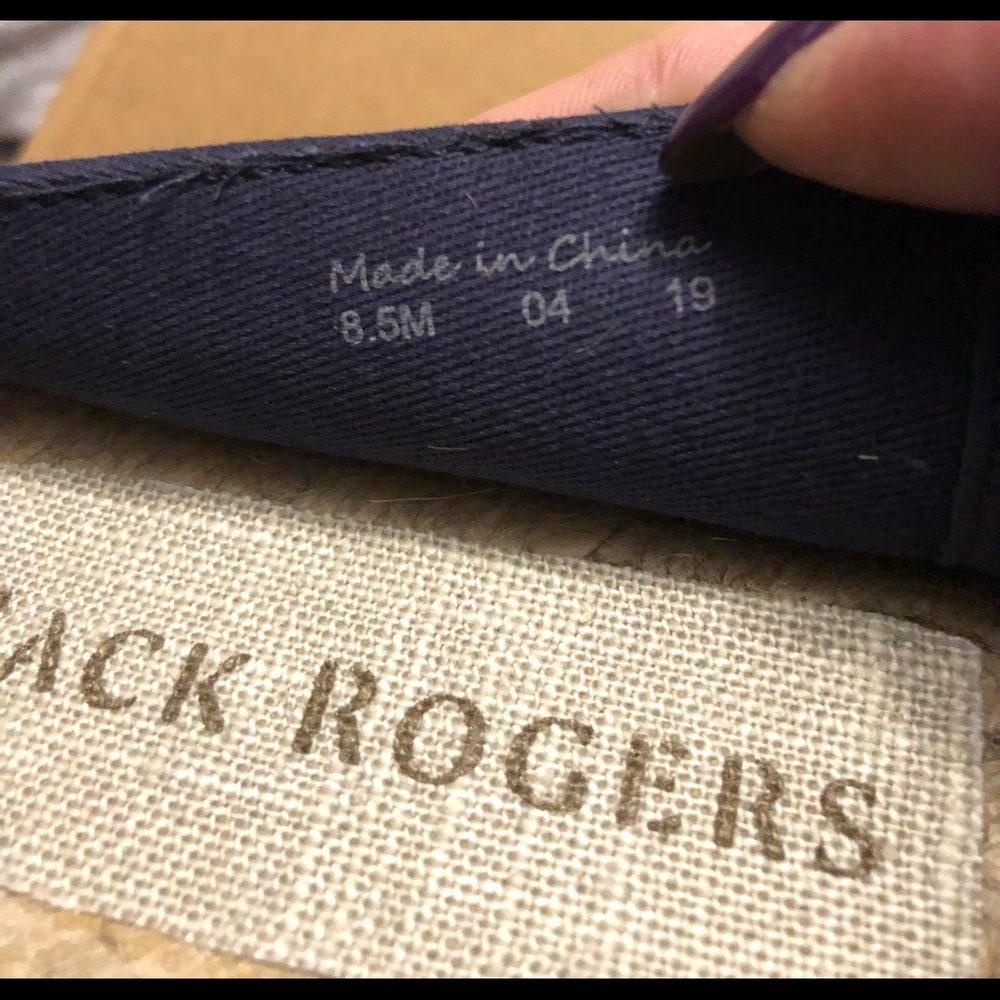 Jack Rogers Navy Blue Luna Suede Espadrilles. Size 8.5 - Picture 7 of 8
